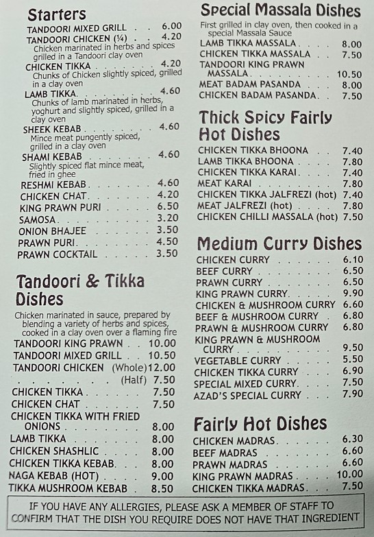 azad indian takeaway swansea